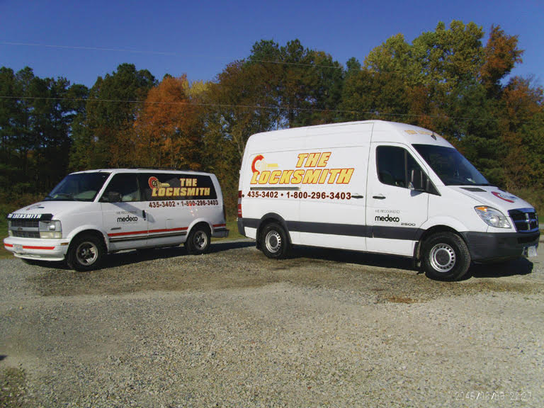 Two The Locksmith service vans parked and ready to head out